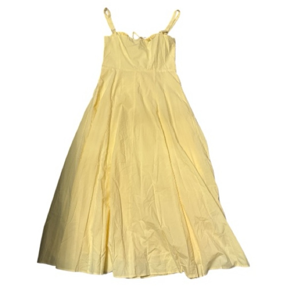 SNDYS: Alessia Drop Waist Dress in Lemon NWT - Picture 6 of 6
